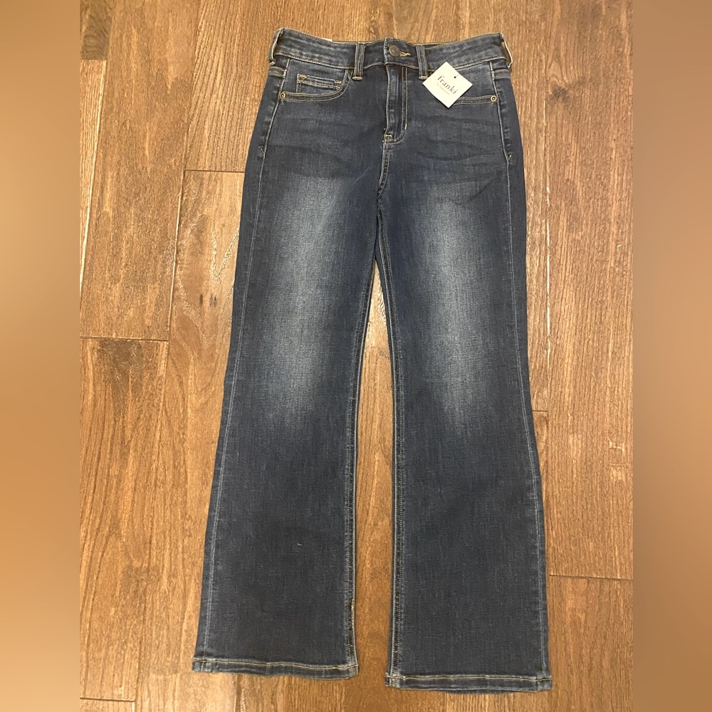 Franki Youth sz 14 kick crop flare jeans
